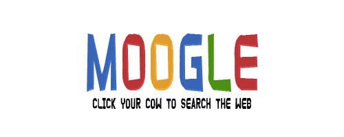 Moogle: click your cow to search the web.